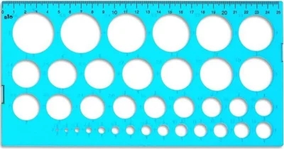 Șablon 25 cm, 36 cercuri Rio - ***