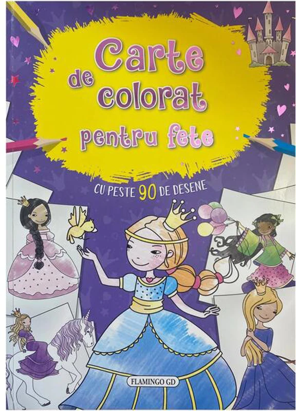Carte de colorat pentru fete - Paperback brosat - *** - Flamingo