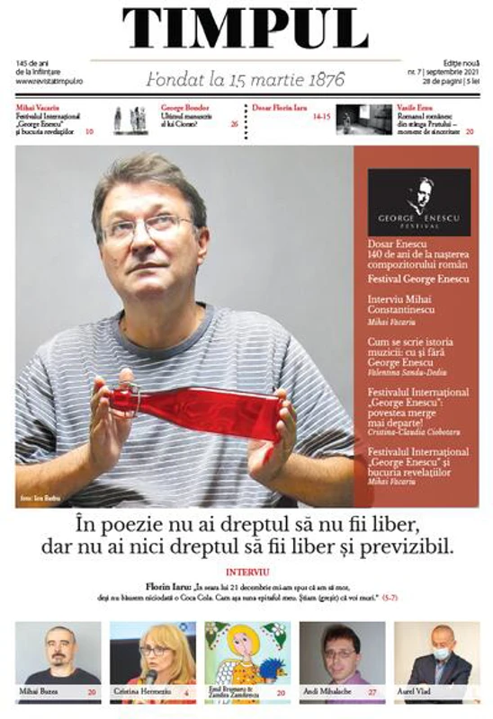 Timpul nr. 7 Septembrie 2021 - Paperback brosat - *** - Revista TIMPUL
