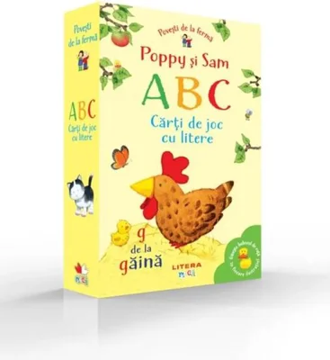 Povești de la fermă. Poppy și Sam. ABC. Cărți de joc cu litere - Hardcover - Stephen Cartwright, Simon Taylor-Kilety - Litera mică