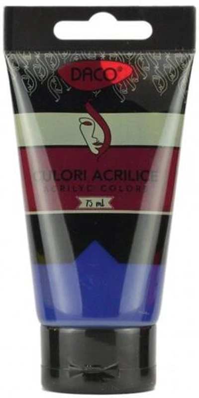Culori acril 75 ml DACO, albastru ftalocianin - ***