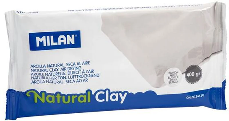 Lut natural pentru modelaj Milan, alb, 400g - ***