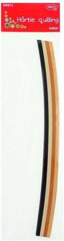 Hârtie pentru quilling set natur DACO, 30x0.5cm, 200/set  - HR913 - ***