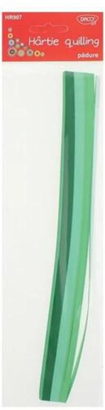 Hârtie pentru quilling set pădure DACO, 30x0.5cm, 200/set - HR907 - ***