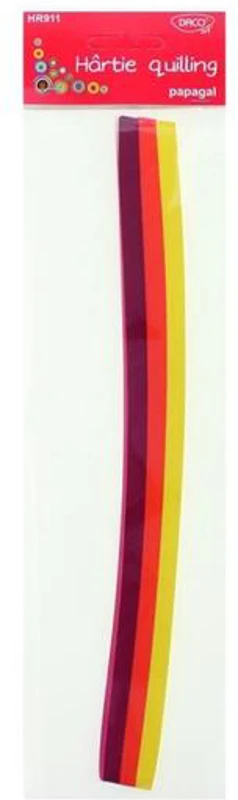Hârtie pentru quilling set papagal DACO, 30x0,5cm, 200/set - HR911 - ***