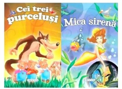 2 Povești: Mica sirenă și Cei trei purceluși - Hardcover - *** - Girasol