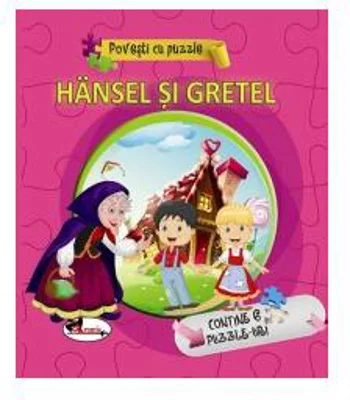 Hansel și Gretel - Povești cu puzzle - Hardcover - Fraţii Grimm - Aramis