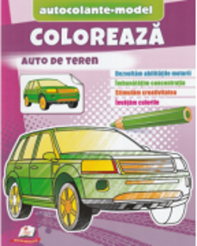 Coloreaza auto de teren. Autocolante model