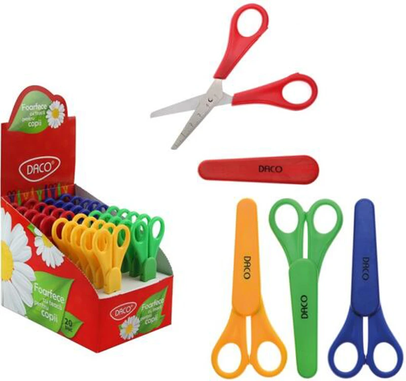 Foarfecă de grădiniță cu teacă DACO, 12.5 cm - FF220 - ***