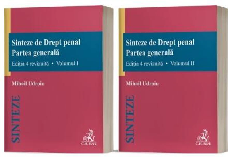 Sinteze de Drept penal. Partea generală (Vol. 1 + Vol. 2) - Paperback brosat - Mihail Udroiu - C.H. Beck