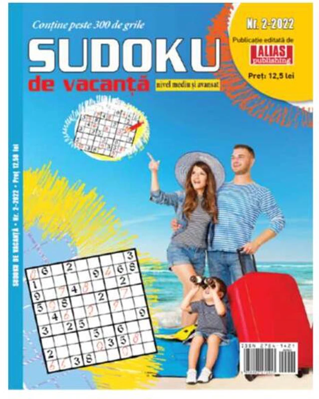Sudoku de vacanță nr. 2/ 2022 - Paperback brosat - Alias Publishing