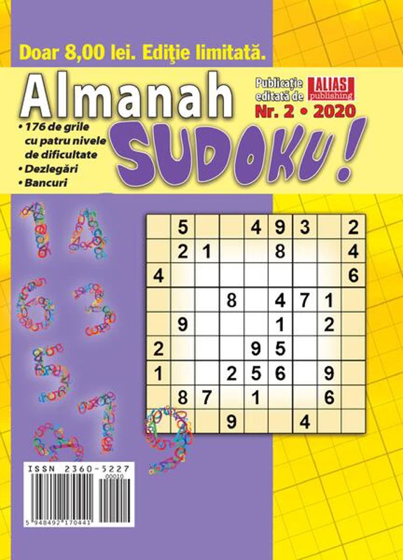 Almanah Sudoku Nr. 2/ 2022 - Paperback brosat - Alias Publishing