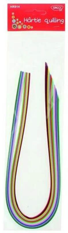 Hârtie pentru quilling DACO, 50x0,5cm, 100/set - HR914 - ***