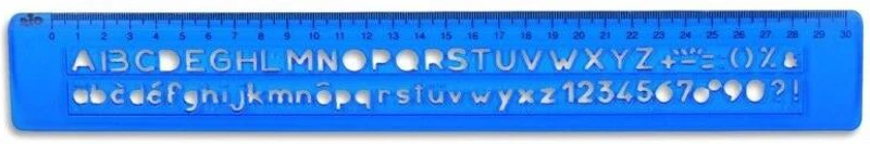 Șablon 25 cm, litere și cifre Rio - ***