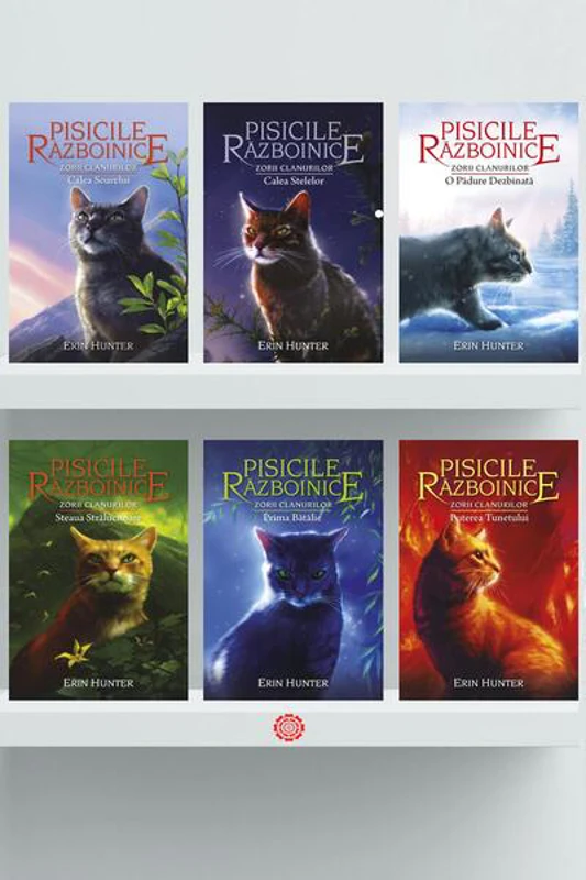 Pachet Seria Pisicile războinice: Zorii clanurilor - Erin Hunter - Galaxia Copiilor