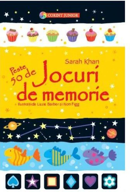 Peste 50 de Jocuri de memorie - Paperback brosat - Sarah Khan - Corint Junior