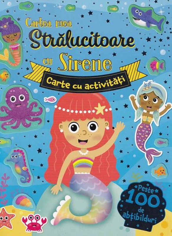 Cartea mea strălucitoare cu sirene. Carte cu activități - Paperback - Flamingo