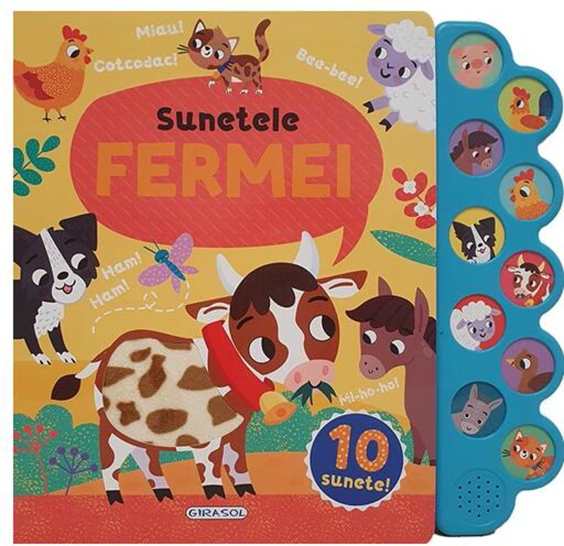 10 sunete - Sunetele fermei - Hardcover - *** - Girasol