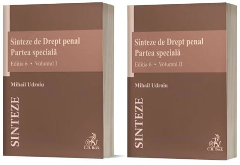 Sinteze de Drept penal. Partea specială (Vol. 1 + Vol. 2) - Paperback brosat - Mihail Udroiu - C.H. Beck