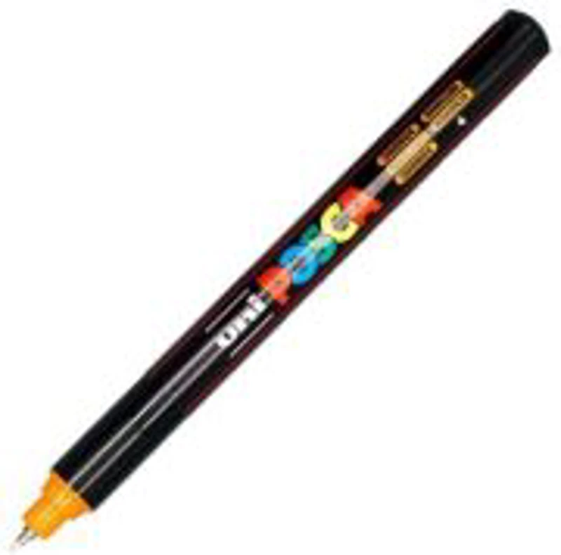 Marker UNI PC-1MR 0. 7 mm, varf metalic fin, orange, Posca