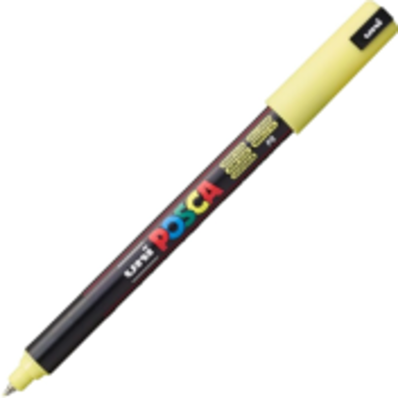 Marker UNI PC-1MR 0. 7 mm, varf metalic fin, sunshine yellow, Posca