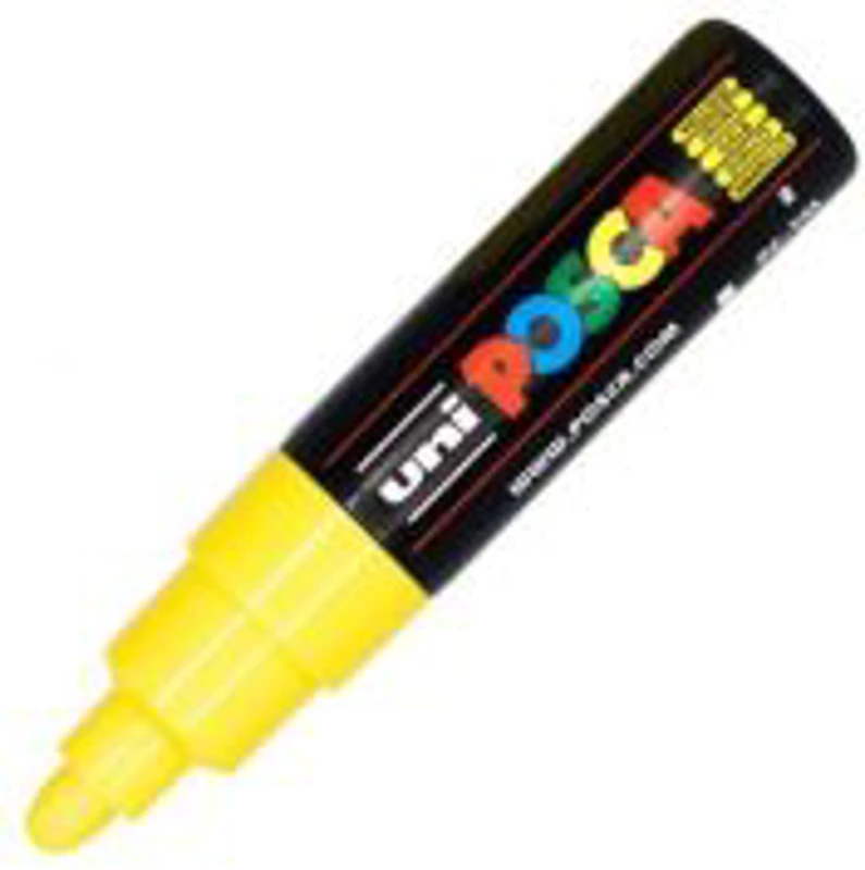 Marker UNI PC-7M 4. 5-5. 5 mm, galben, Posca
