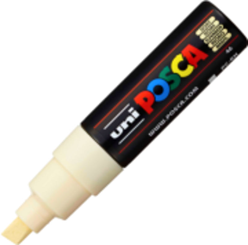 Marker UNI PC-8K 8. 0 mm, varf tesit, fildes, Posca