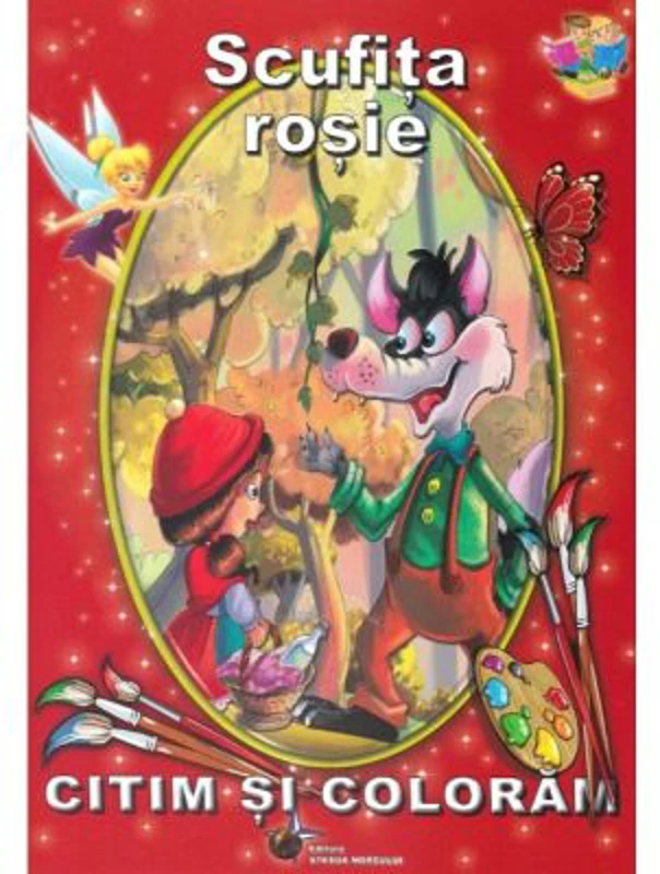 Scufita rosie - Citim si coloram