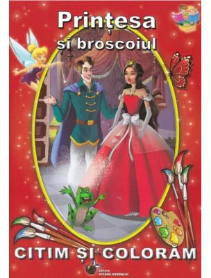 Printesa si broscoiul - Citim si coloram