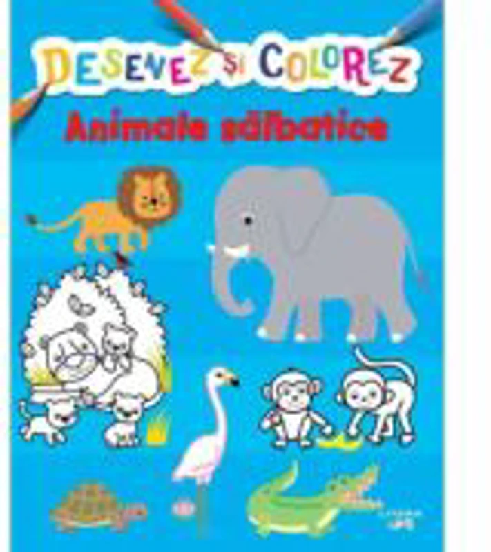 Desenez si colorez. Animale salbatice
