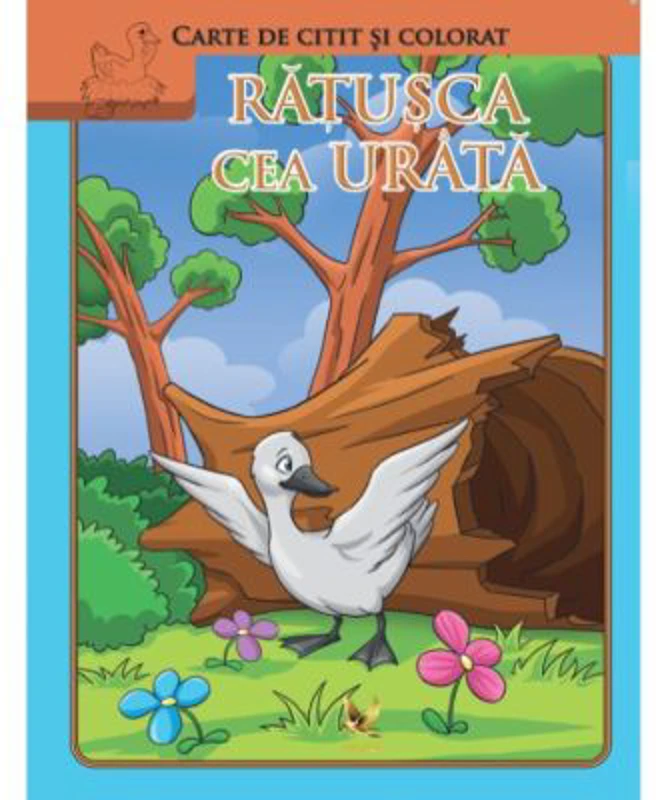 Ratusca cea urata. Carte de citit si colorat