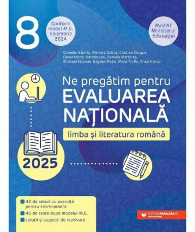 Ne pregatim pentru Evaluarea Nationala 2025. Limba si literatura romana Clasa 8 - Cristina Cergan
