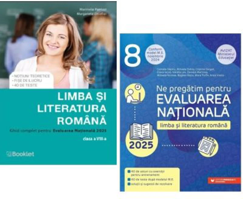 Pachet Ne pregatim pentru Evaluarea Nationala 2025. Limba si literatura romana - Marinela Pantazi si Cristina Cergan