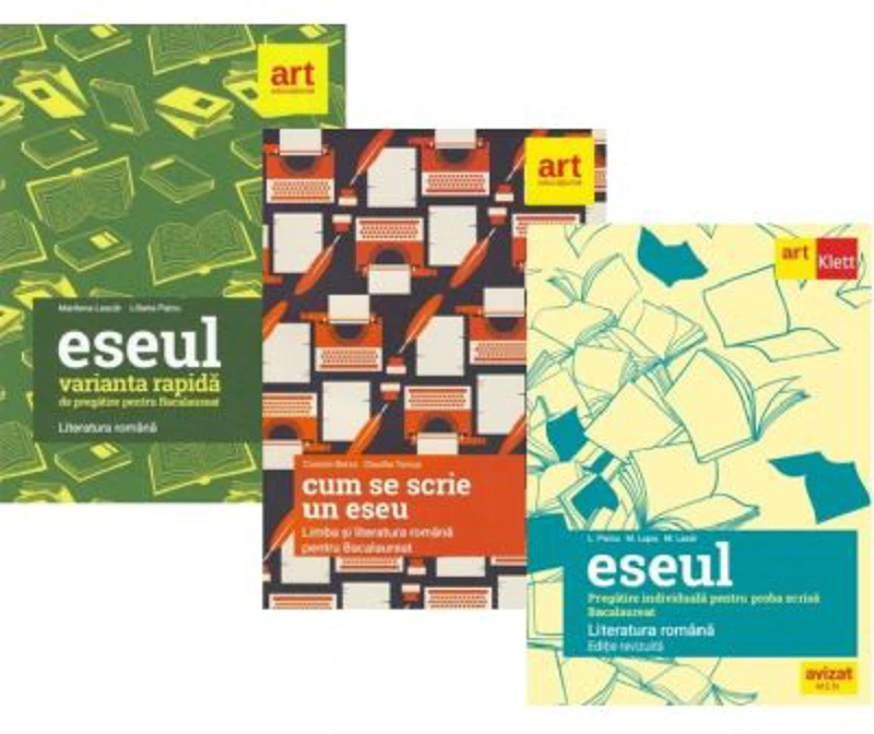 Pachet 3 carti Bacalaureat Literatura Romana. Eseul, Varianta rapida si Cum se scrie un eseu - Liliana Paicu, Cosmin Borza, Marilena Lascar