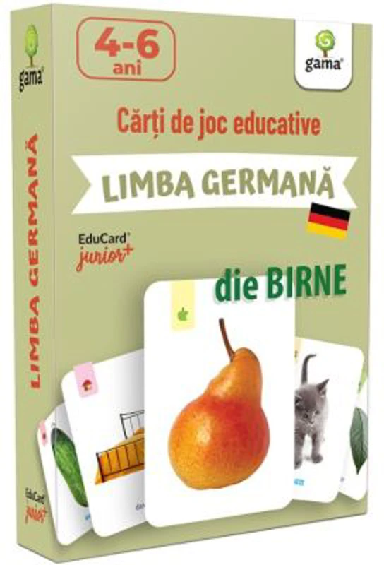 Limba Germana. EduCard Junior plus. Carti de joc educative