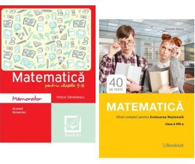 Pachet Matematica. Ghid complet si memorator Evaluarea Nationala clasa a 8-a - Daniela Stoica, Felicia Sandulescu
