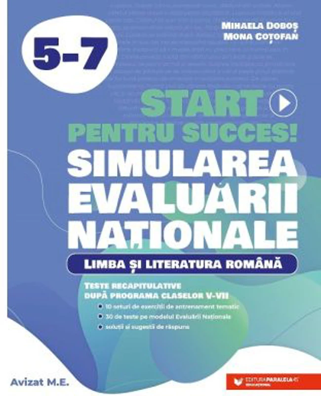 Start pentru succes la Evaluarea Nationala. Limba si literatura romana clasele 5-7 - Mihaela Dobos