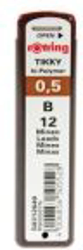 Mine creion mecanic Rotring, 0. 5 mm, B, 12 bucati/cutie