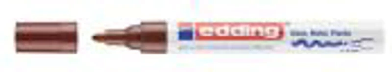 Marker Edding 750 cu vopsea corp metalic varf 2-4mm maro, rezistent, durabil, varf rotund