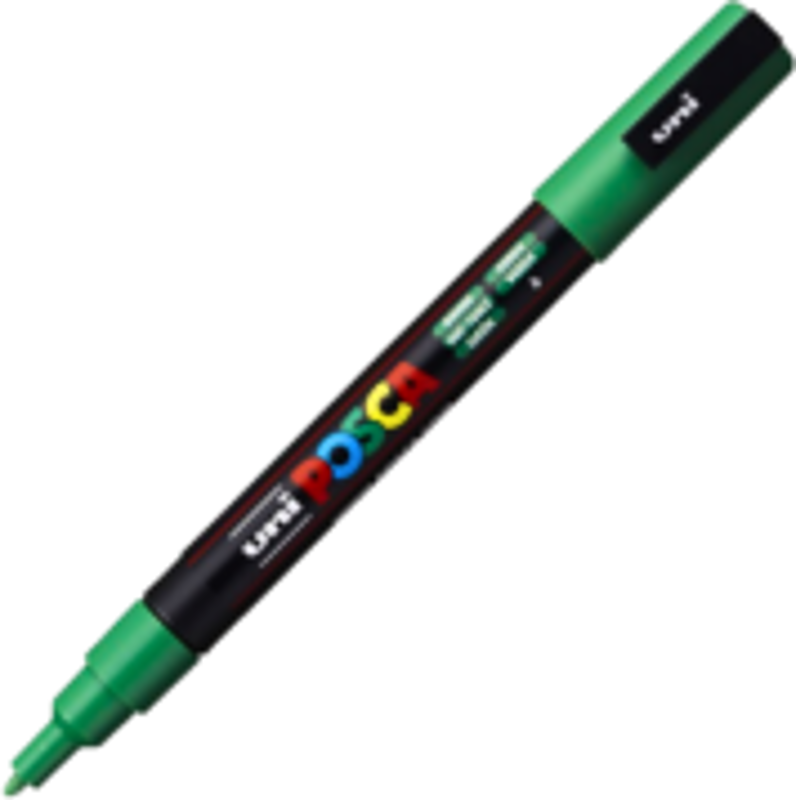 Marker UNI PC-3M 0. 9-1. 3 mm, verde, Posca