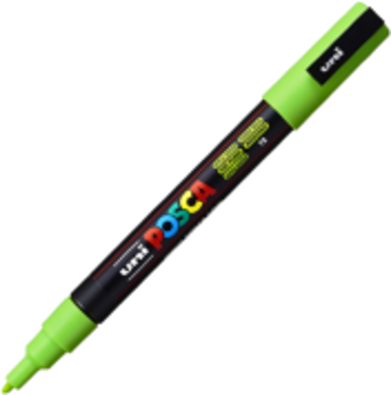 Marker UNI PC-3M 0. 9-1. 3 mm, verde mar, Posca