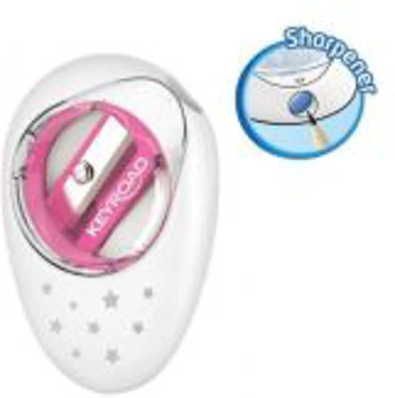 Ascutitoare simpla Keyroad Cappy KR971385, 1 orificiu, plastic, cu radiera, diverse culori