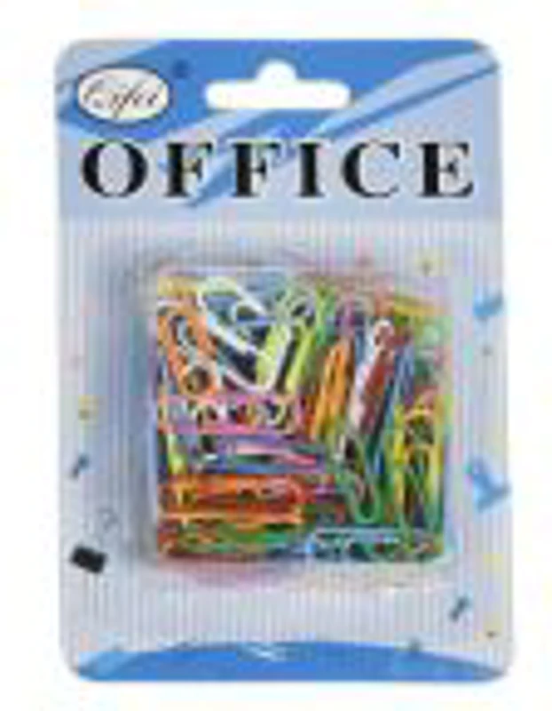 Agrafe birou Office Cover P-5014, metalice, 28mm, diverse culori, blister 100 buc