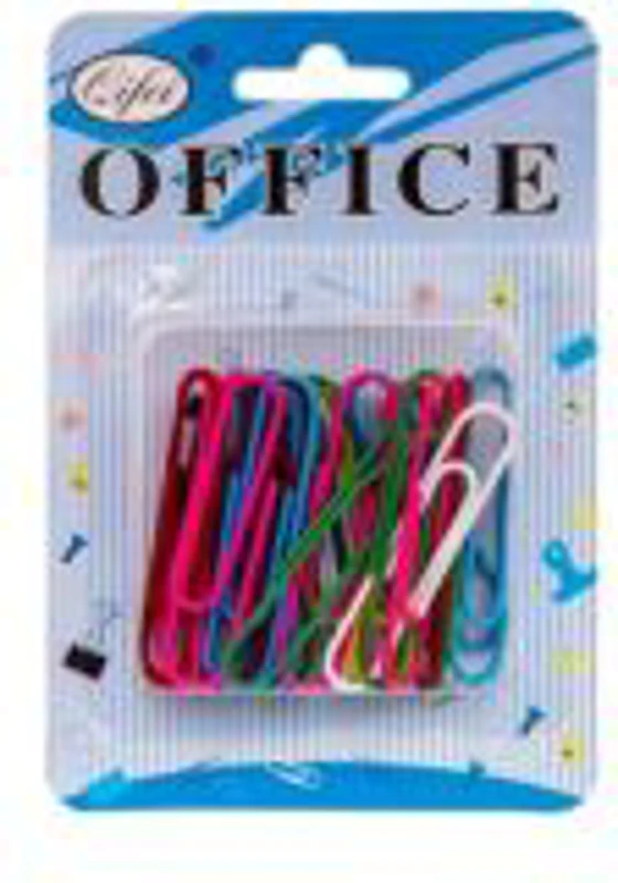 Agrafe birou Office Cover P-5016, metalice, 50mm, diverse culori, blister 30 buc