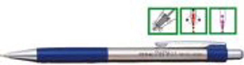 Creion mecanic metalic PENAC Pepe, rubber grip, 0,5mm, varf metalic - accesorii bleumarin