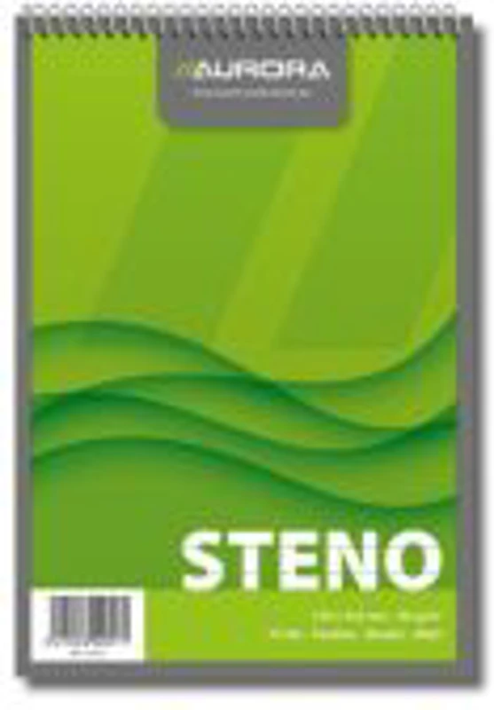 Blocnotes cu spirala, A5, 72 file - 60gsm, liniat stanga, AURORA Office - dictando