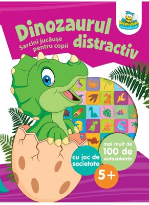 Dinozaurul distractiv. Sarcini jucause pentru copii