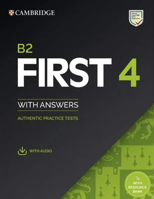 B2 First 4 Student's Book with Answers with Audio with Resource Bank Authentic Practice Tests - Paperback brosat - CUP - Art Klett