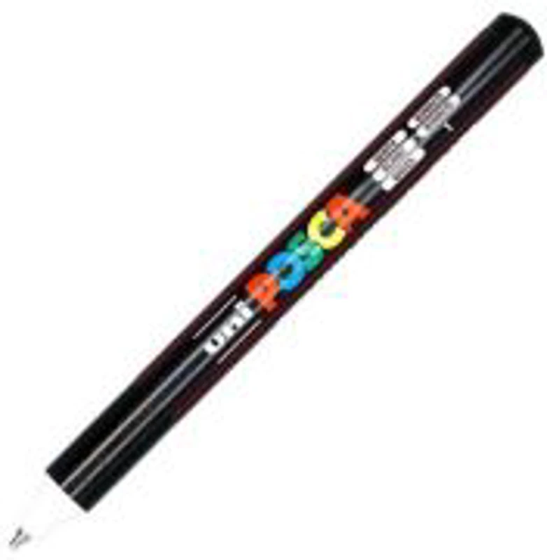 Marker UNI PC-1MR 0. 7 mm, varf metalic fin, alb, Posca