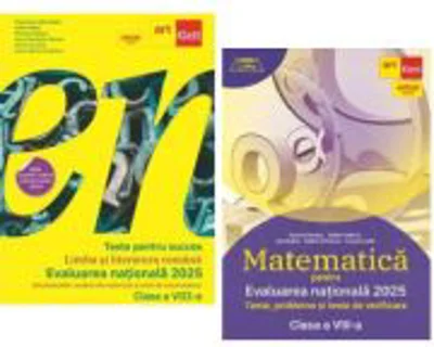 Pachet Evaluarea nationala 2025. Matematica. Clubul matematicienilor si Teste pentru succes. Limba si Literatura Romana - Marius Perianu, Florentina S